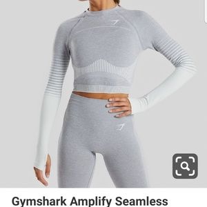 Gymshark amplify seamless crop top size S